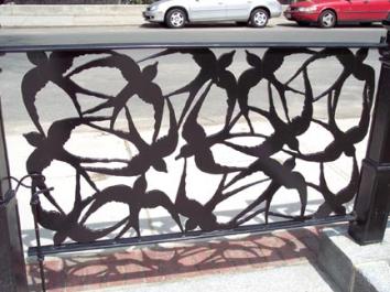 Ramler Park, Birds of the Fenway Ornamental Fence, Tagiuri (6)